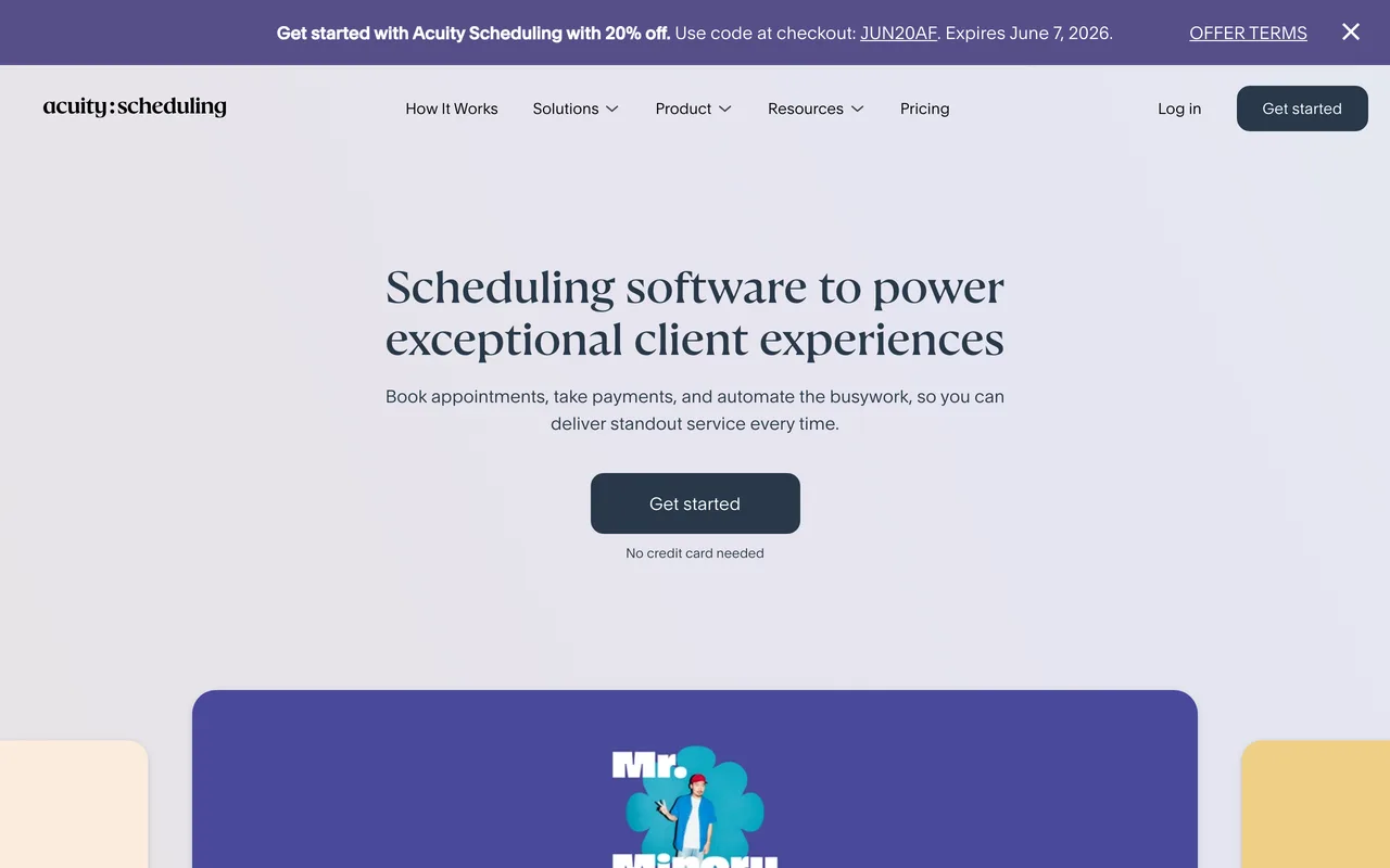 Acuity Scheduling preview