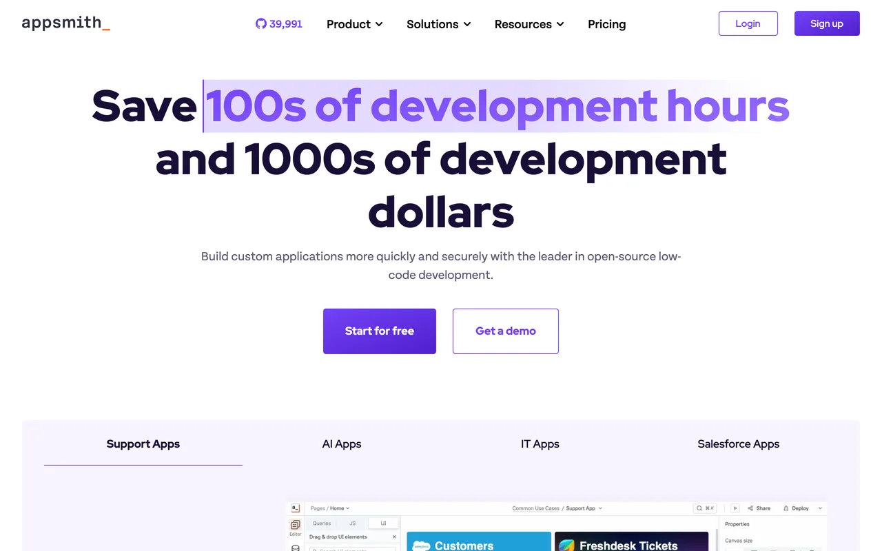 Appsmith preview