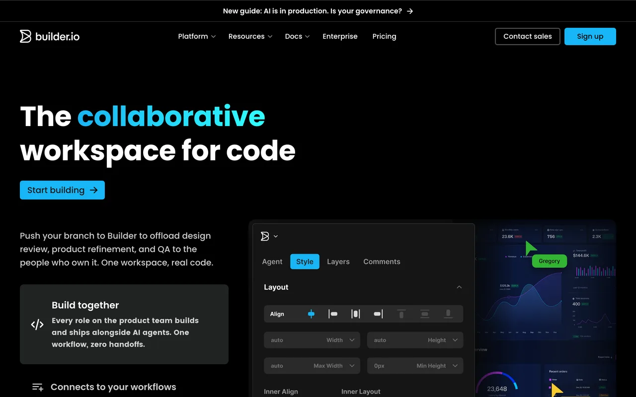 Builder.io preview