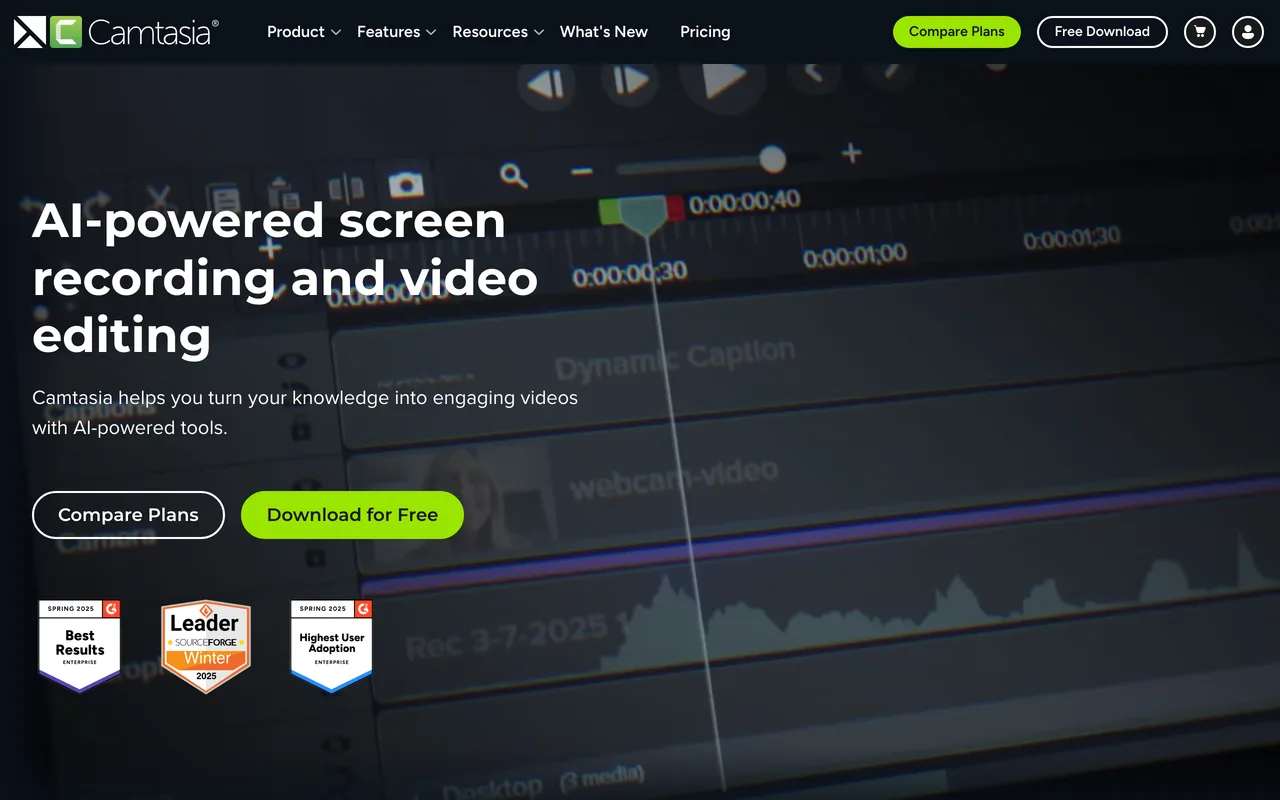Camtasia preview
