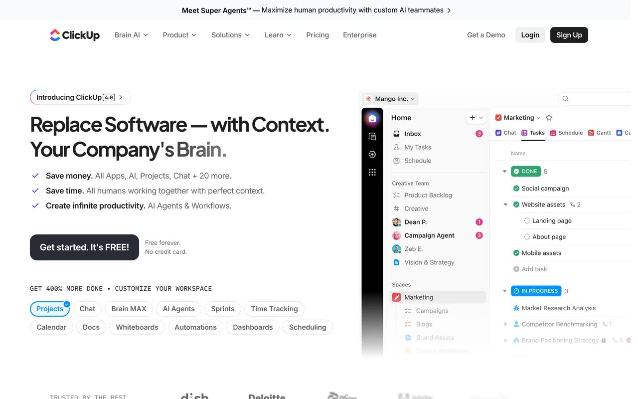 ClickUp preview
