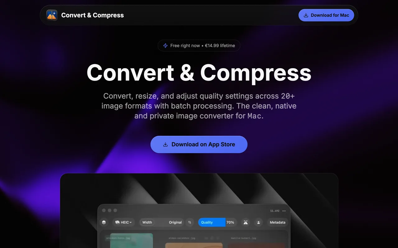 Convert &amp; Compress preview