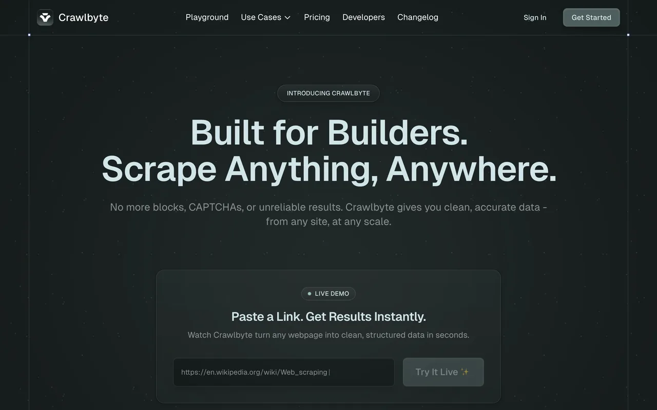 Crawlbyte preview