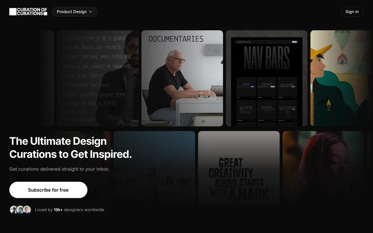 Curation of Curations preview