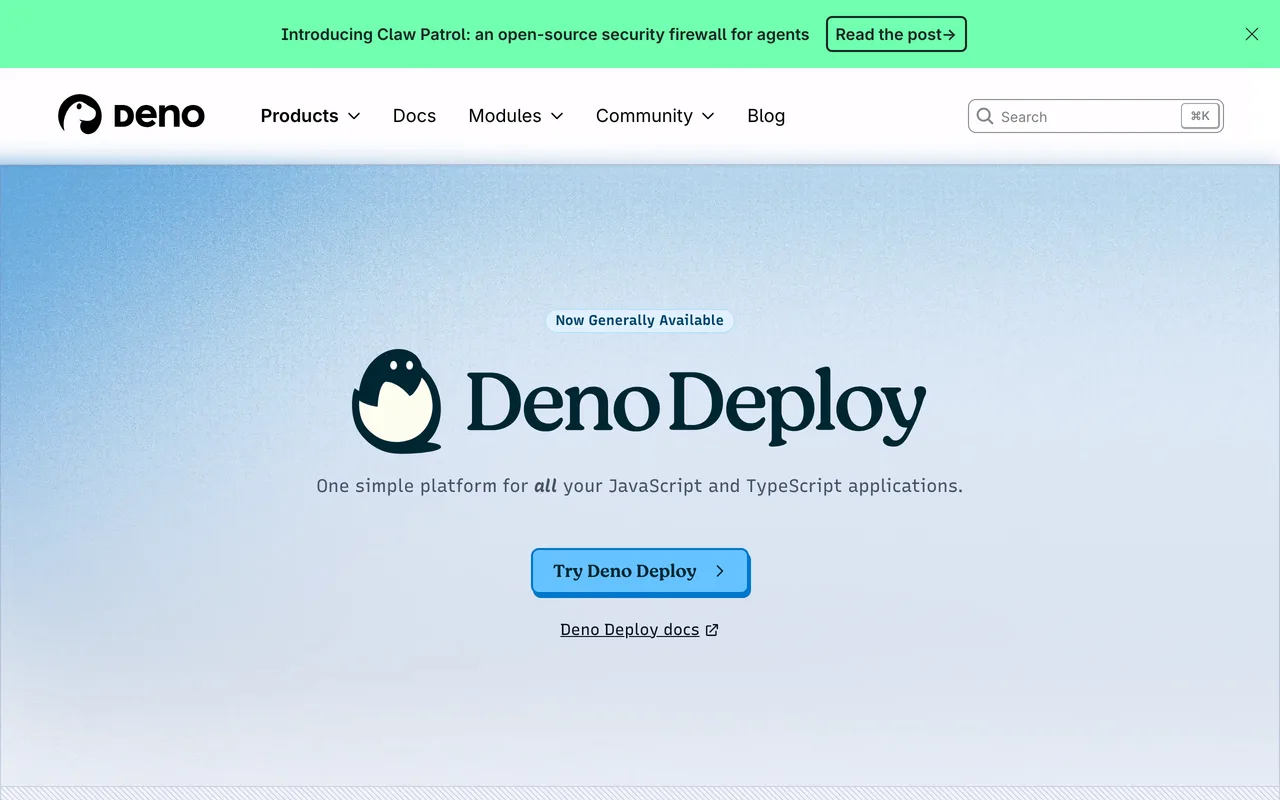 Deno Deploy preview