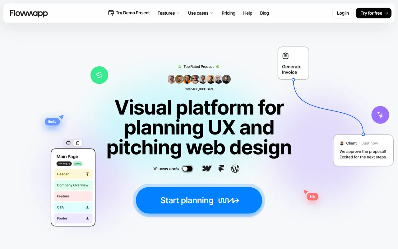 FlowMapp preview