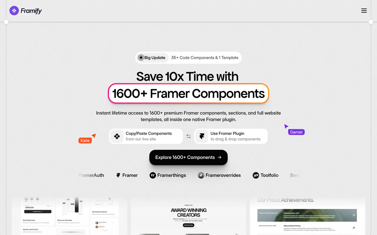 Framify preview