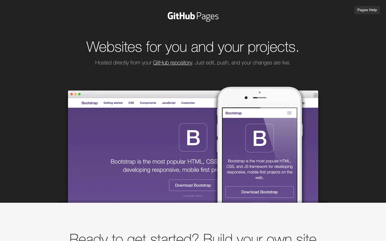 GitHub Pages preview