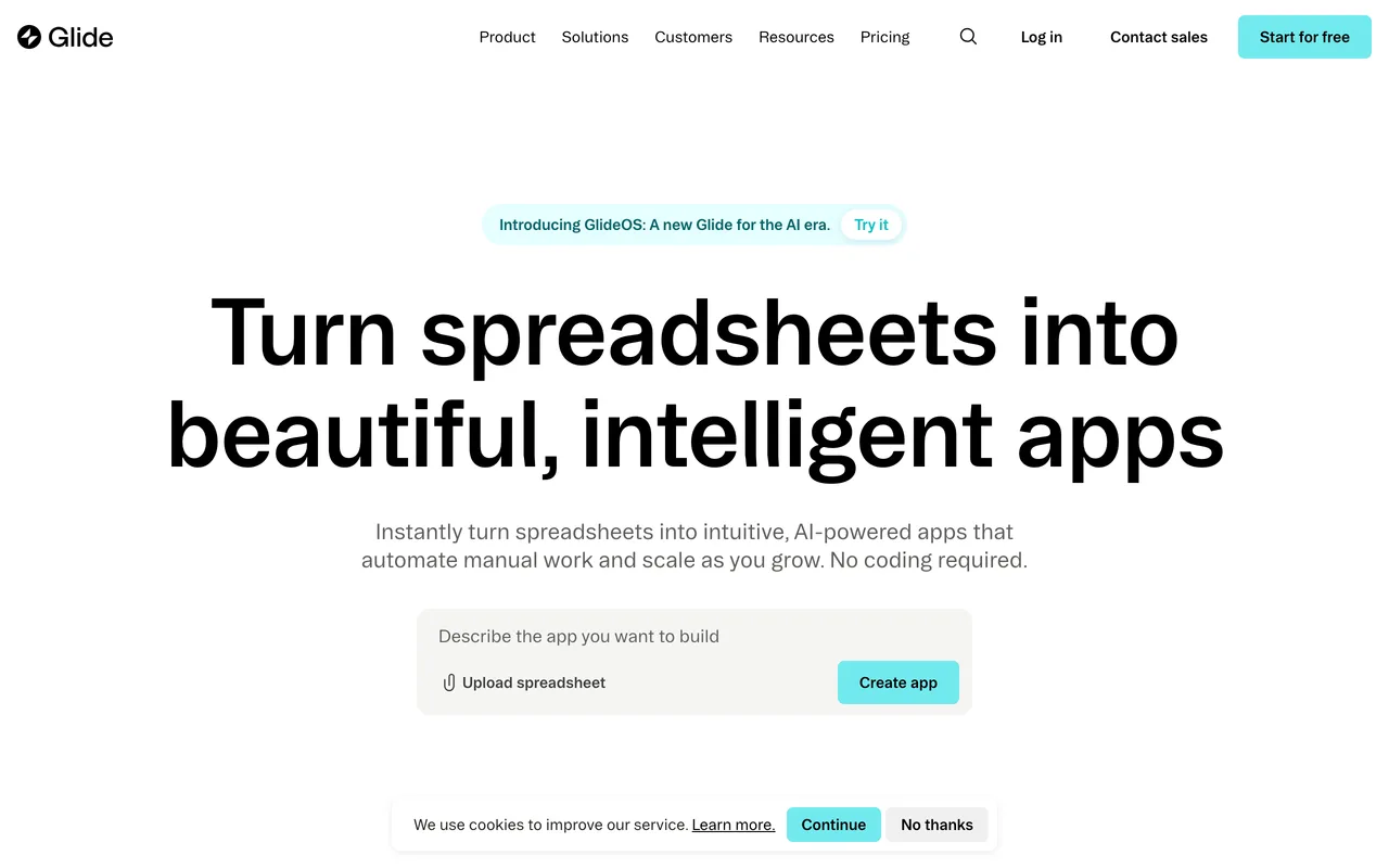 GlideApps preview