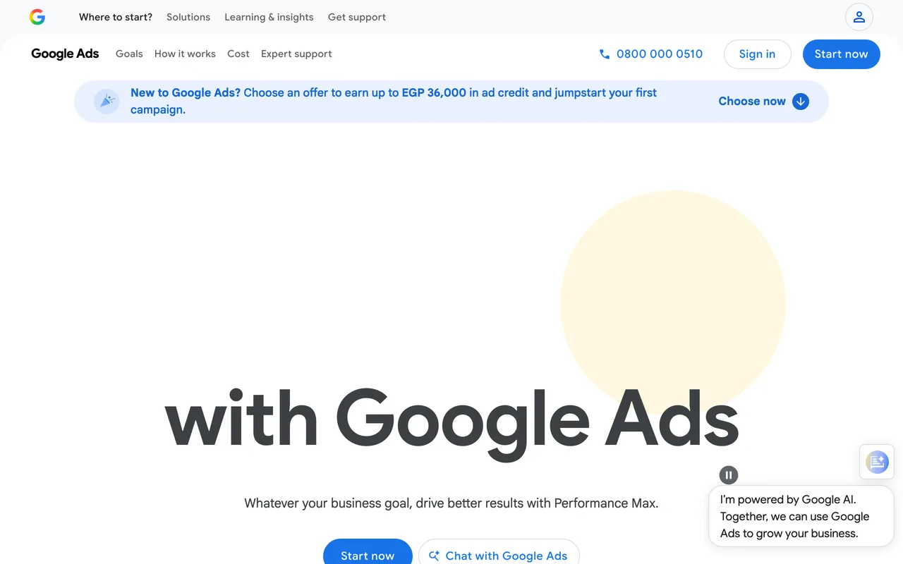 Google Ads preview