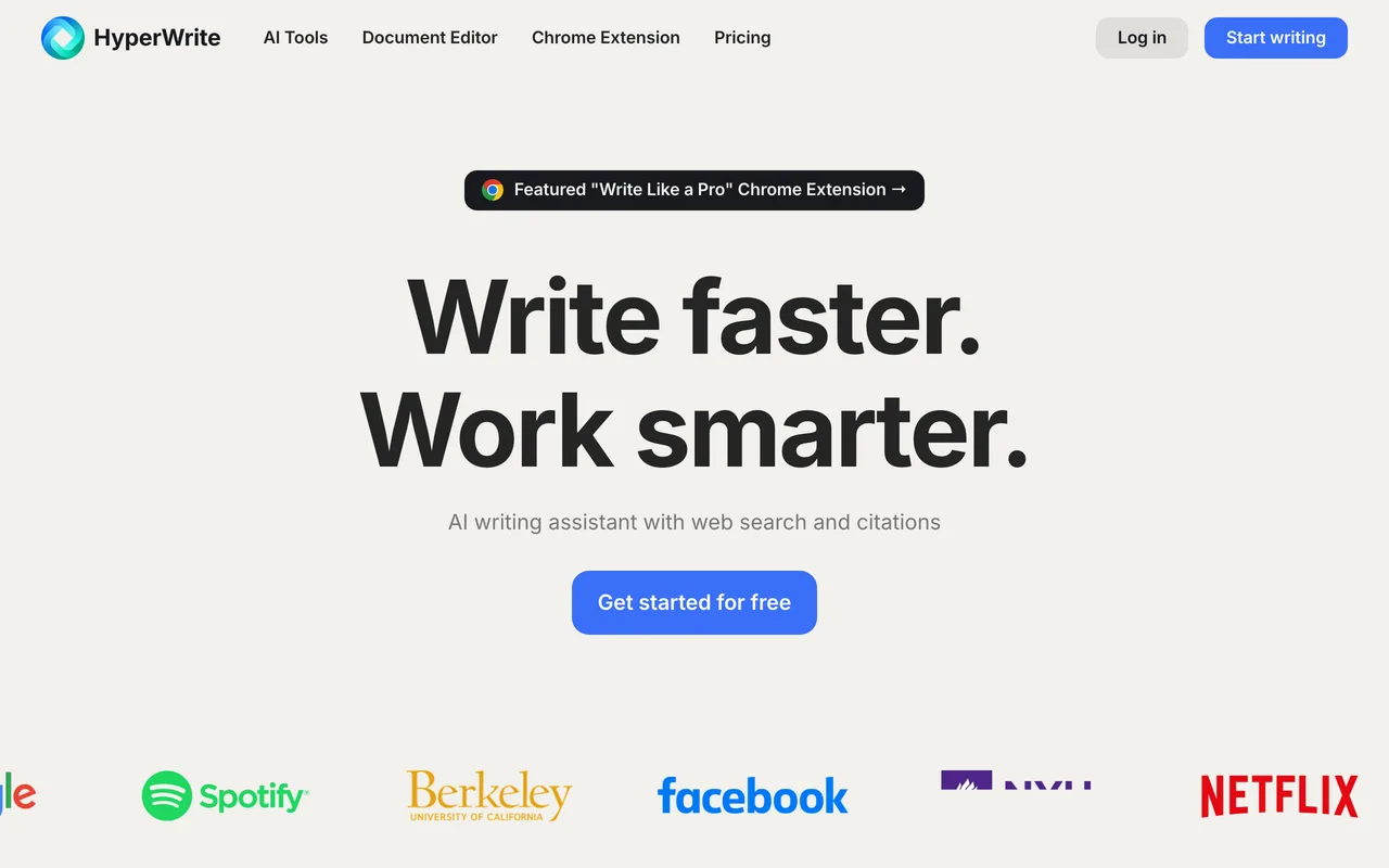 HyperWrite preview