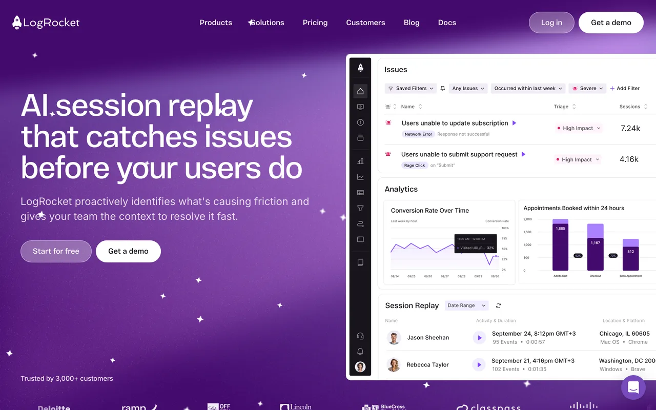 LogRocket preview