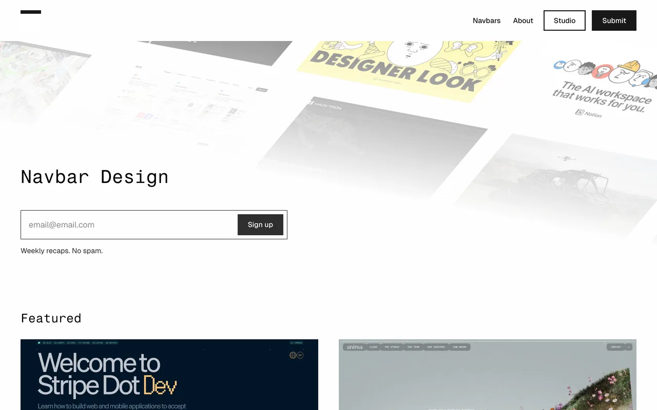Navbar Design preview