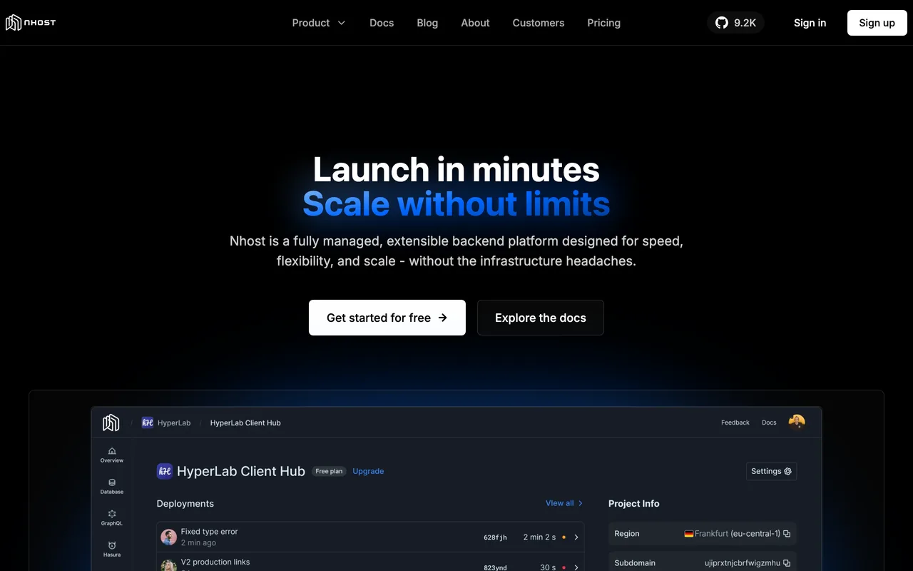 Nhost preview