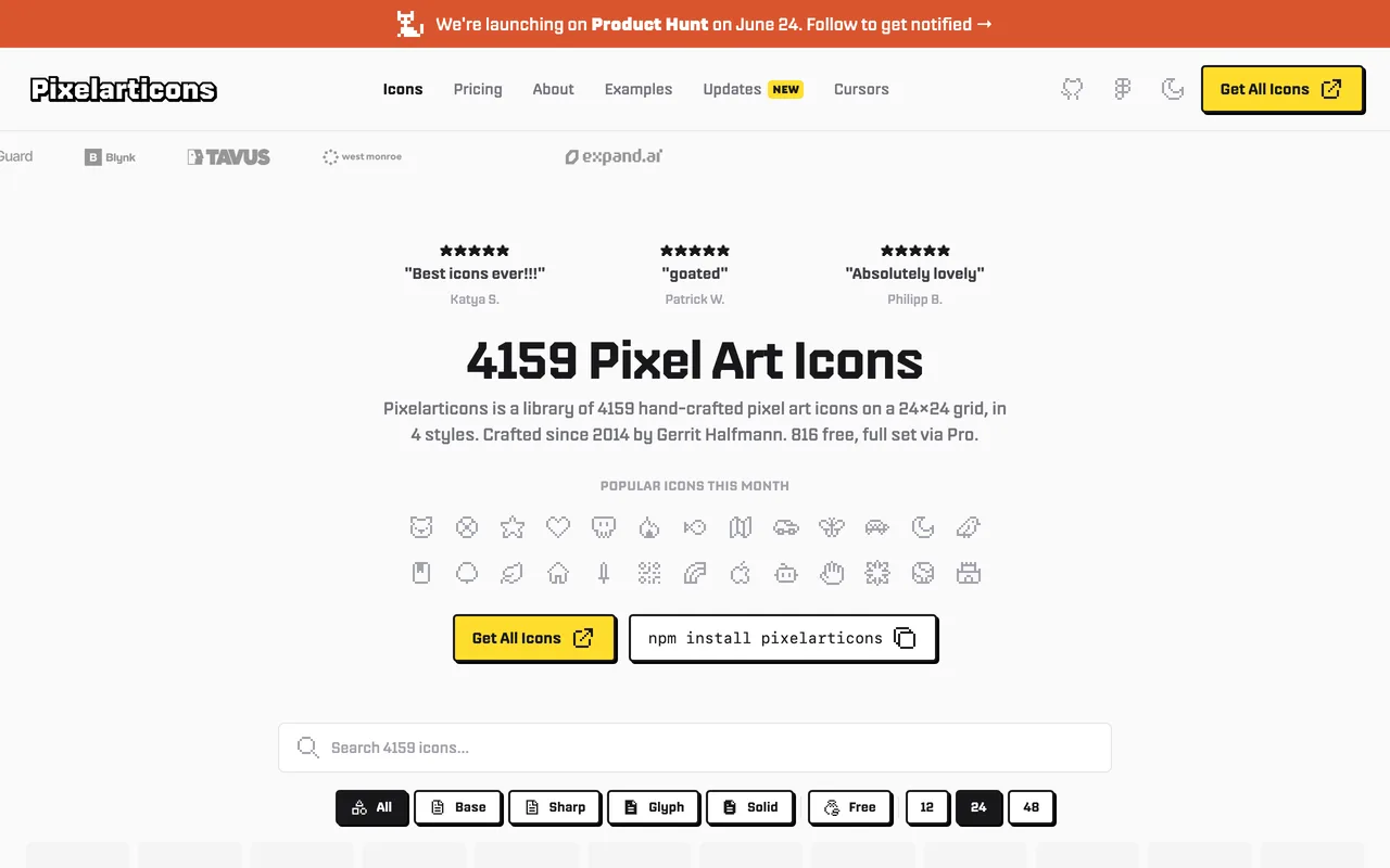 Pixel Art Icons preview
