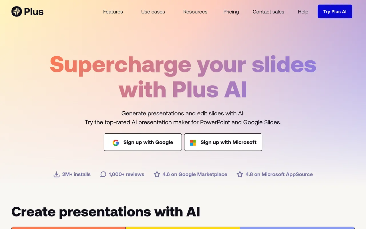 Plus AI preview