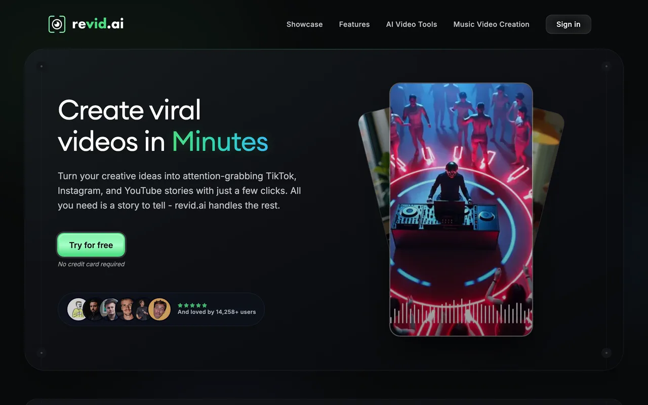 Revid.ai preview