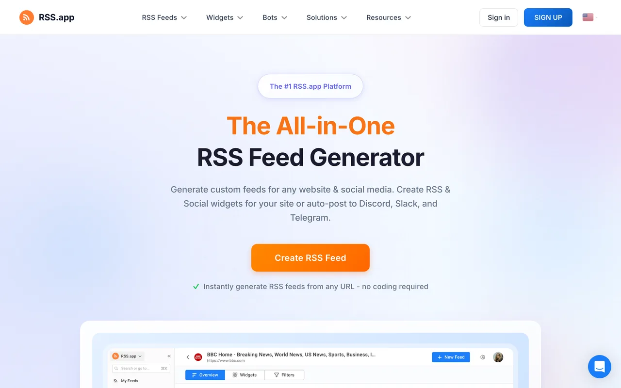 RSS.APP preview