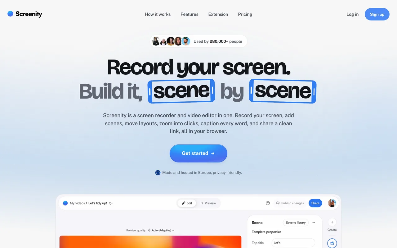 Screenity preview