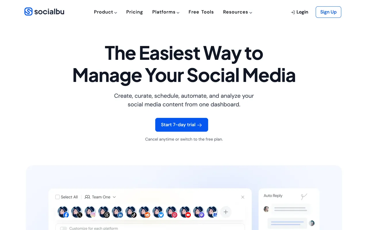 SocialBu preview