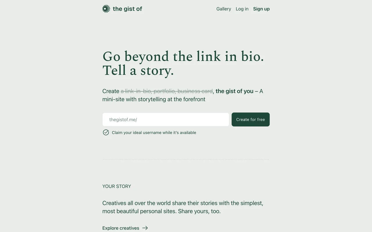 the gist of preview