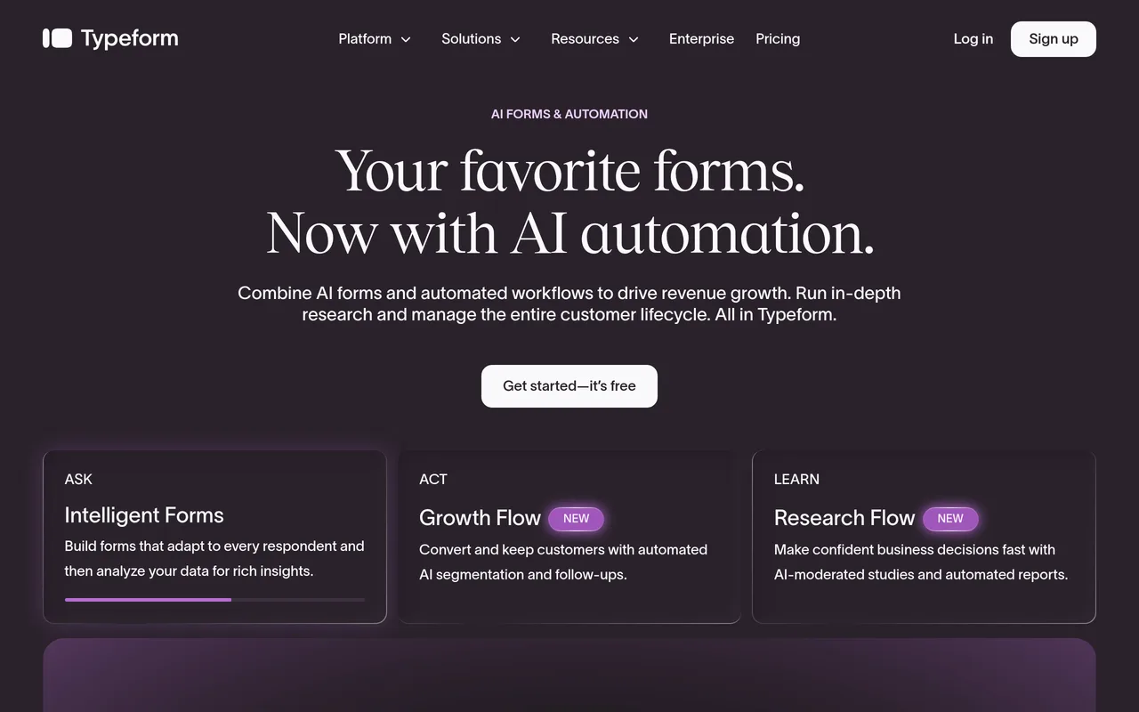 Typeform preview