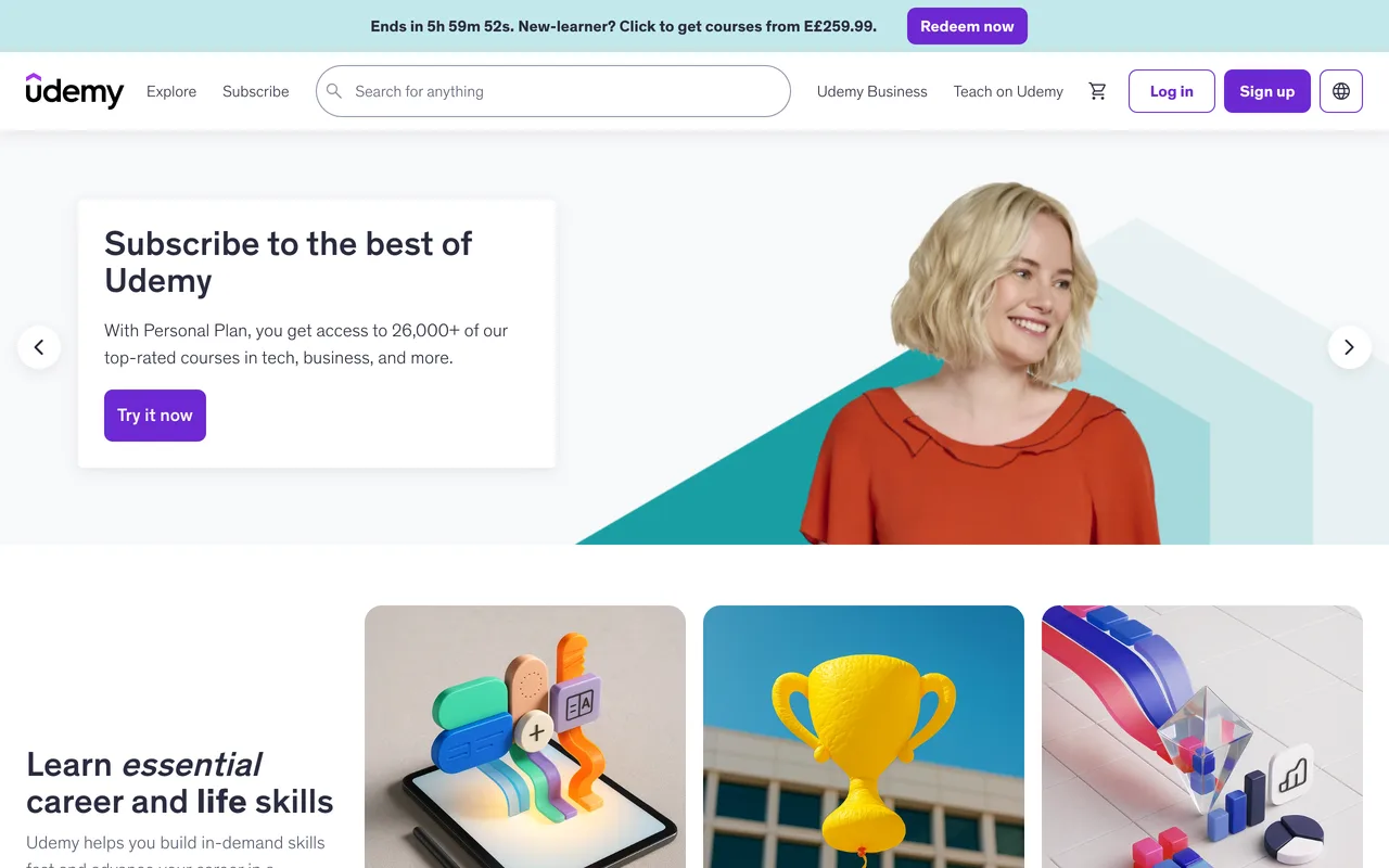 Udemy preview