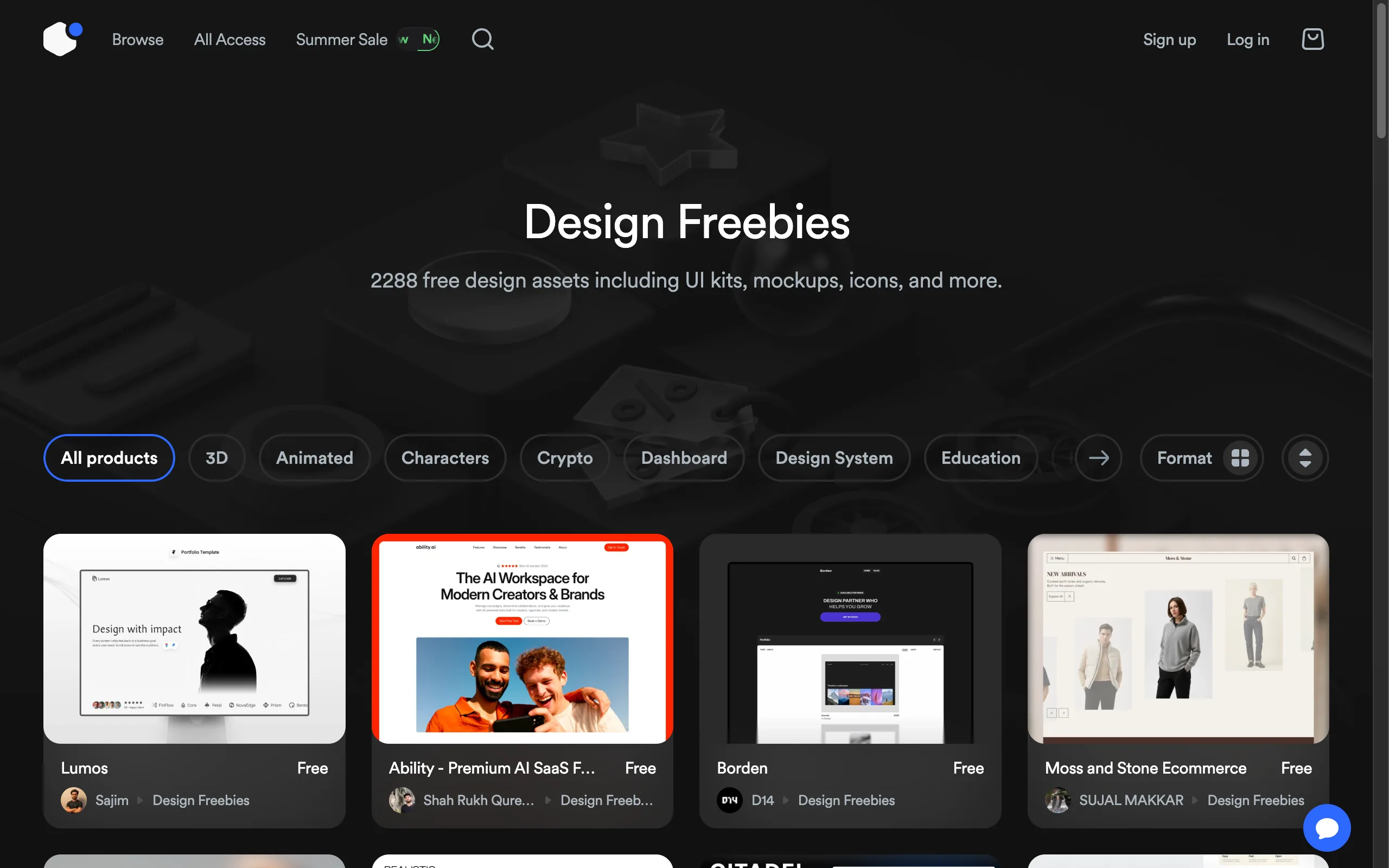 UI8 Freebies preview