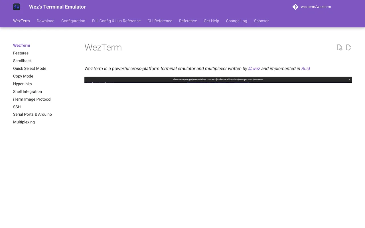 WezTerm preview