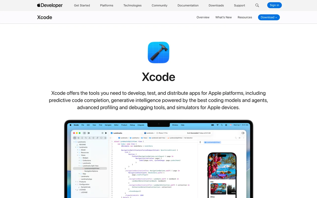 Xcode preview